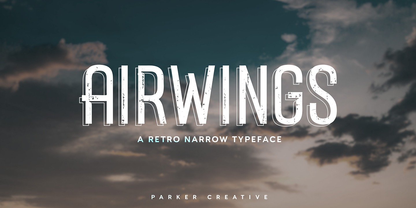 Airwings Font preview